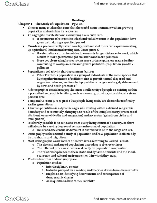 SOC312H1 Chapter Notes - Chapter Chapter 1: Compound Interest, Exponential Growth, Senescence thumbnail